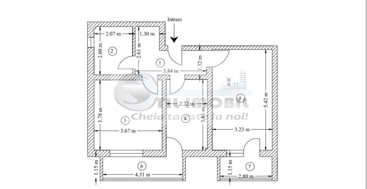 Intabulat!Apartament 2 cameredecomandat62mpCapat C.U.G-Valea Adanca - 8