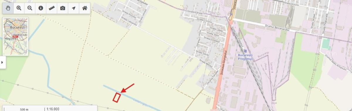 Teren intravilan neimprejmuit CF 74818, 4451mp - 4