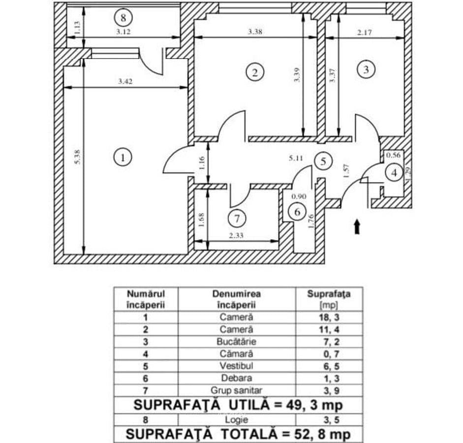 Apartament cu 2 camere decomandat în Colentina - 13
