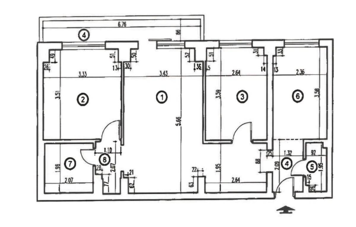 Apartament cu 3 camere decomandat în 1 Decembrie 1918 - 3