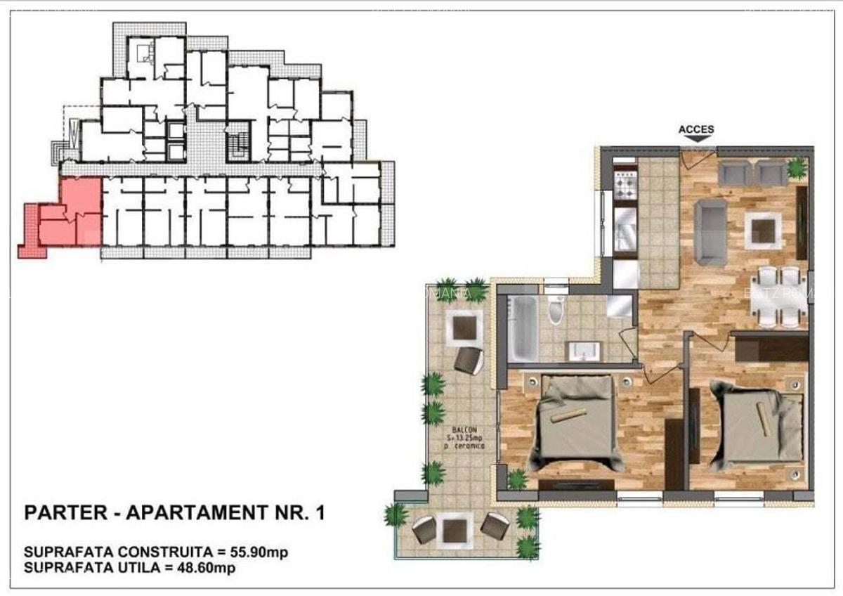 Apartamente noi finisate, 2-3 camere, 30-90 mp, zona Nord-Ansamblu Rezidential - 8