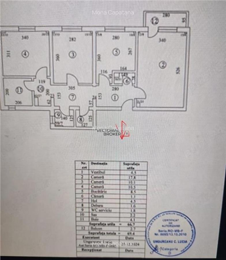 Decomandat, bloc 1980, ,metrou OBOR Calea Mosilor - 1