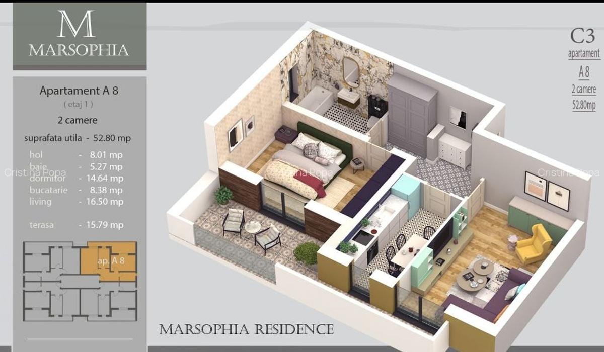 Apartament cu 2 camere decomandat în Giroc - 7