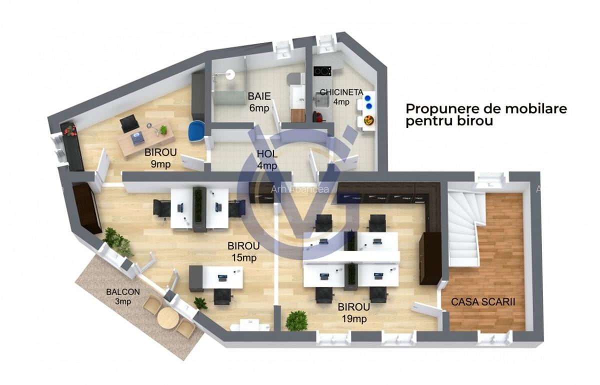 Ce alegi: Birou, Locuire sau AirBnB? Doua apt 6 cam, S totala 130mp! COMISION 0% - 2