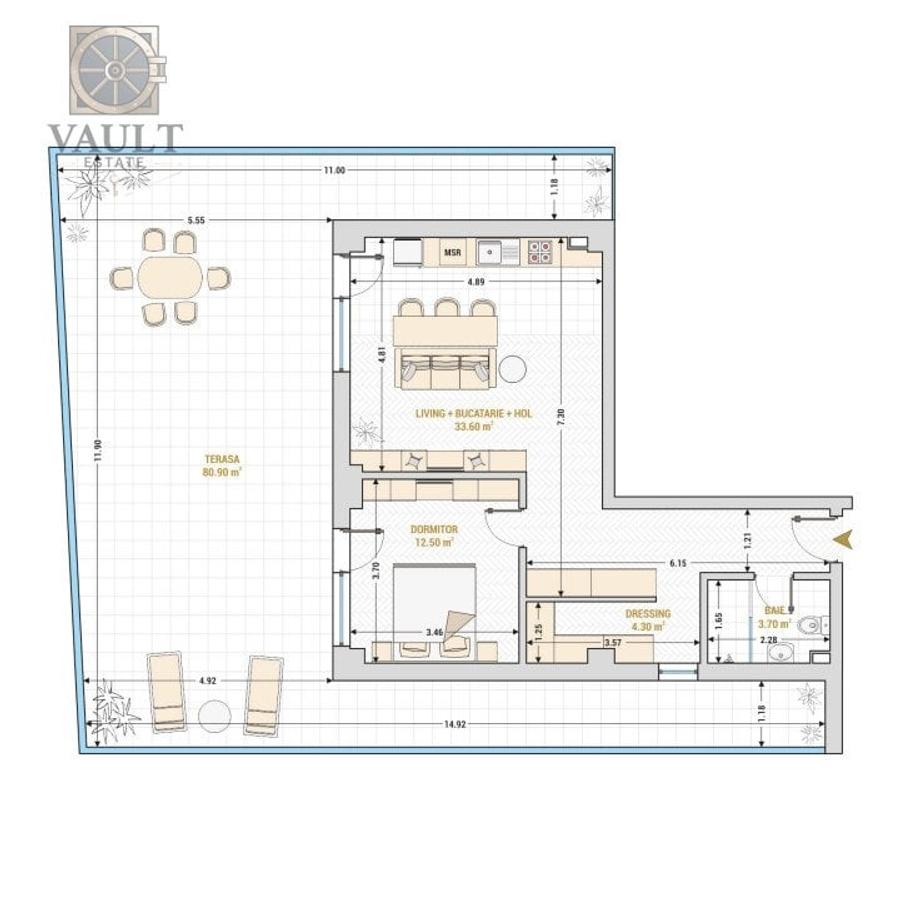 Apartament 2 Camere-Complet Mobilat si Utilat 13 Septembrie - 10