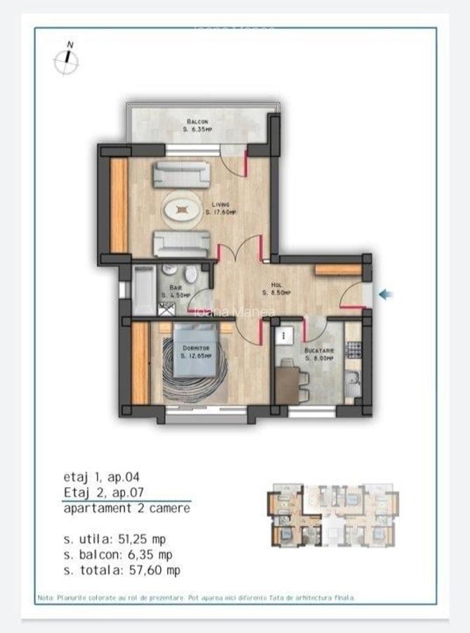 Vanzare apartament 3 camere,  Nicolae Grigorescu, bloc 2025, etaj 1/3, decomanda - 5