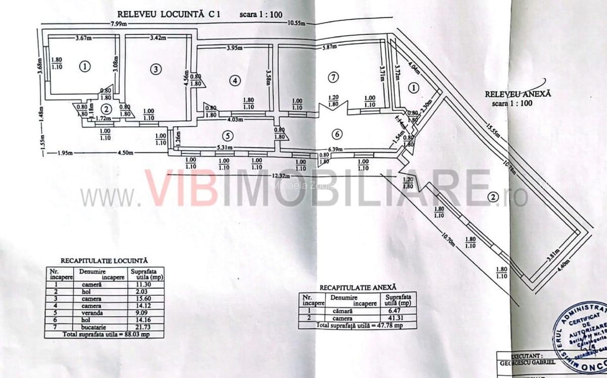 Maneciu Pamanteni - Casa  si anexa 170 mp construiti - 4 camere - 460 mp teren - 13