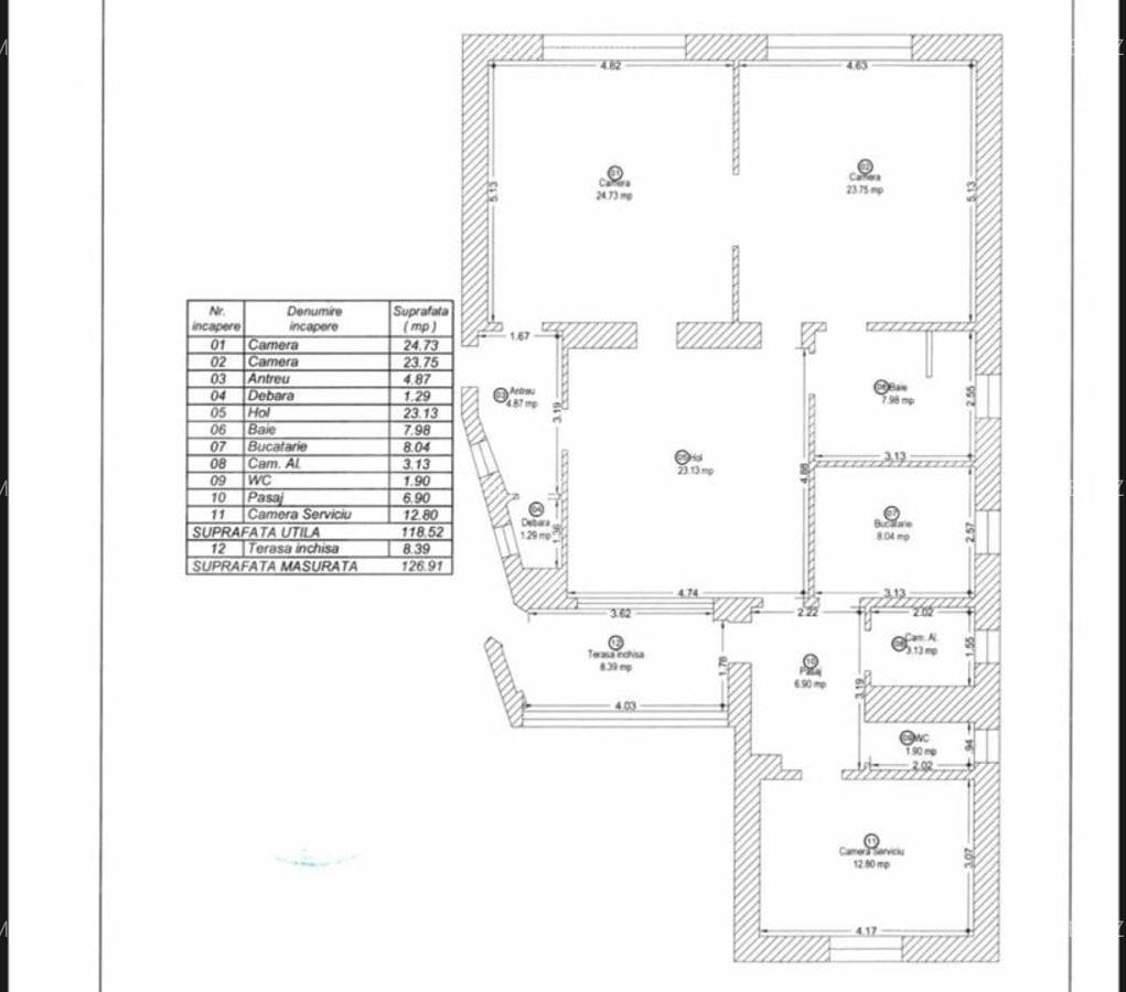 Apartament cu 4 camere semidecomandat, mobilat în Medicină - 7