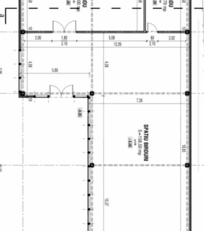 Spatiu birouri 215 mp, vitrina 15 m, cartier Romanesti, zona - 5