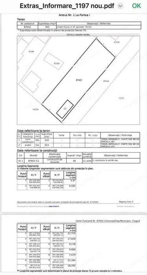 Oportunitate! Teren intravilan in satul Hapria, cu acces din 2 strazi - 1