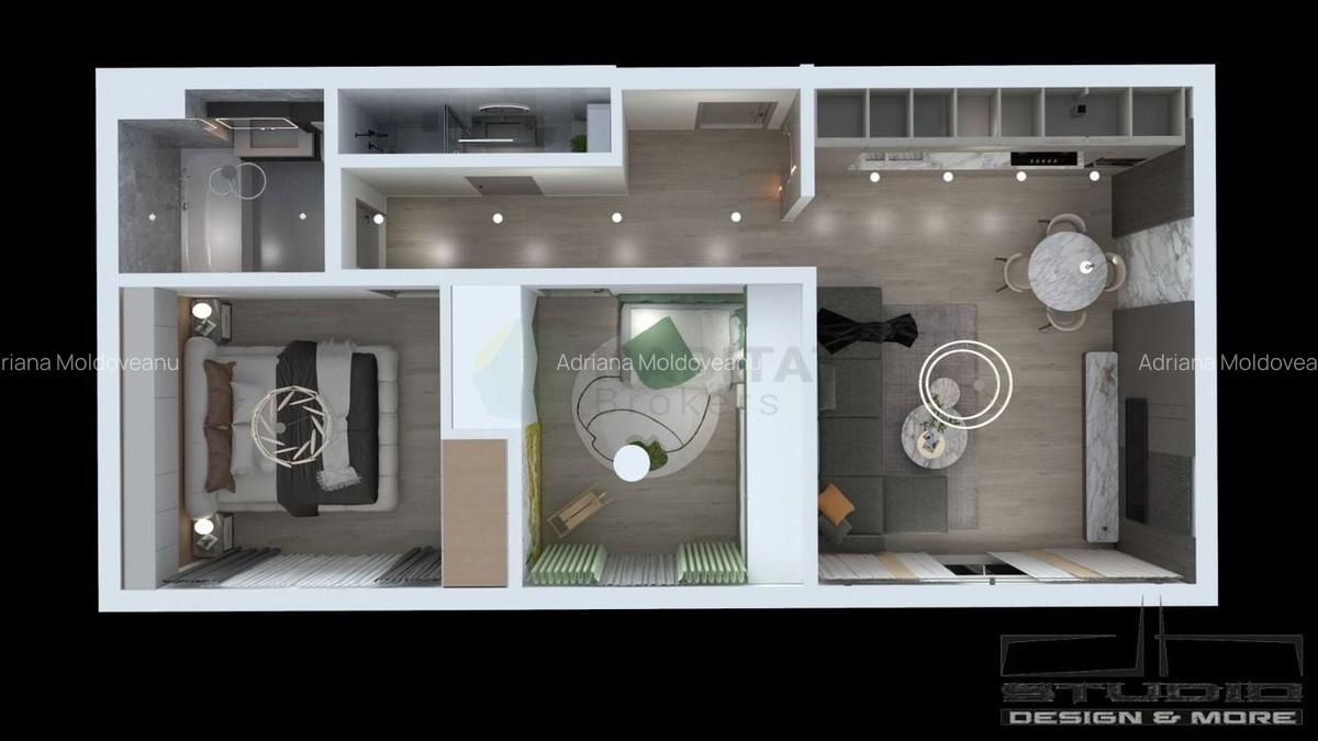Apartament spațios de 3 camere la etaj, 74 mp utili + balcon – Tunari - 18