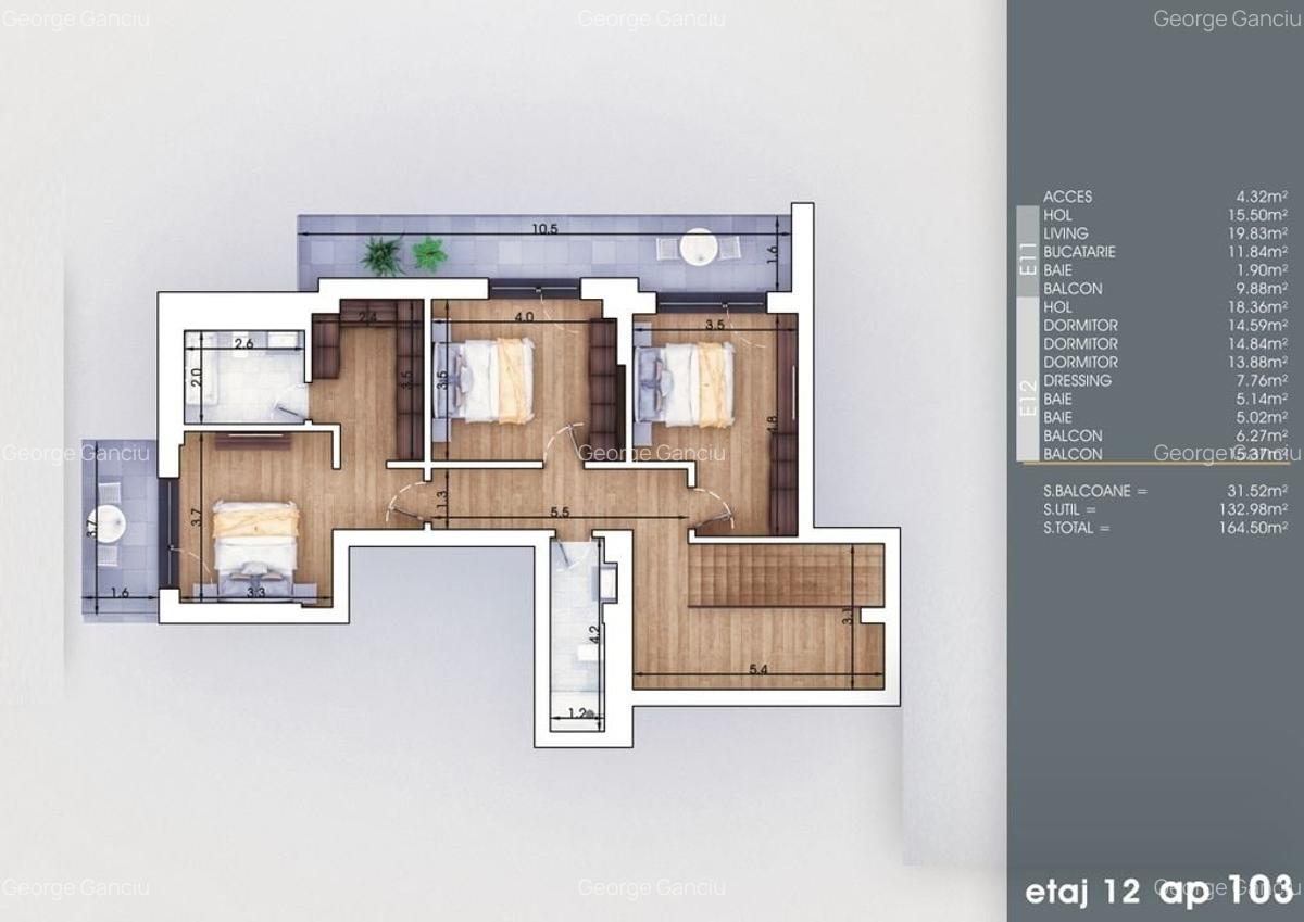 Apartament 4 camere  duplex - metrou Nicolae Teclu - 5
