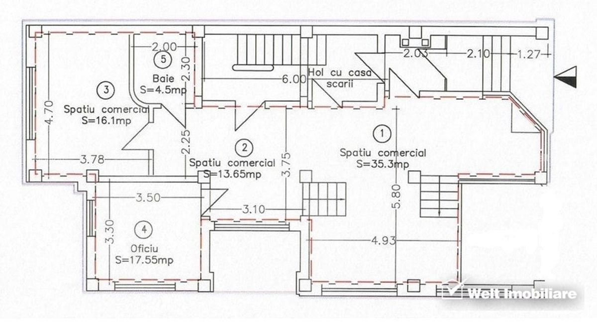 Spatiu comercial 100mp, parter la strada, zona piata Cipariu - Il Caffe - 5