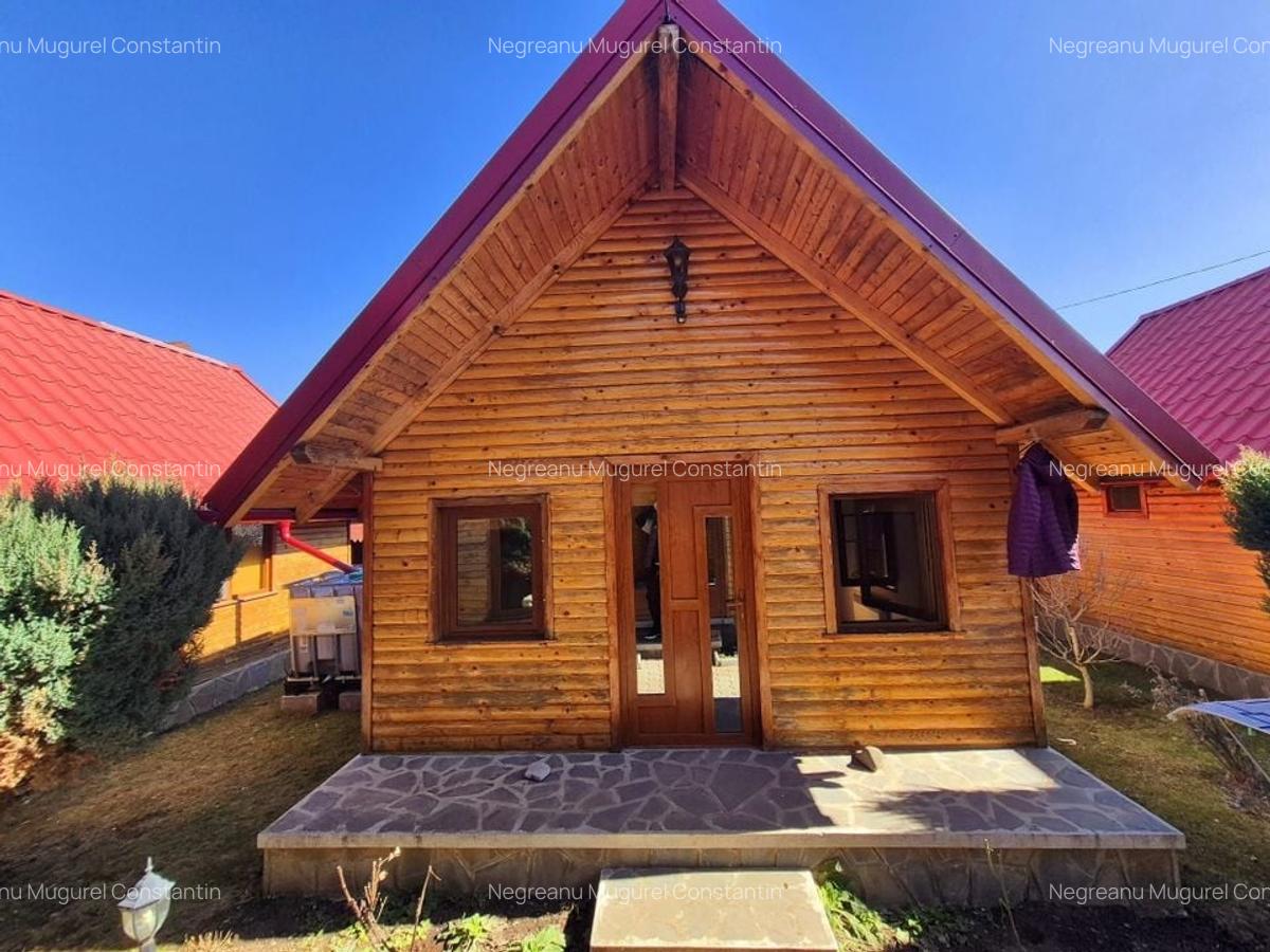 3 Cabane de lemn cu fundatie de beton+Bucatarie, Terasa inchisa, anexa - 6