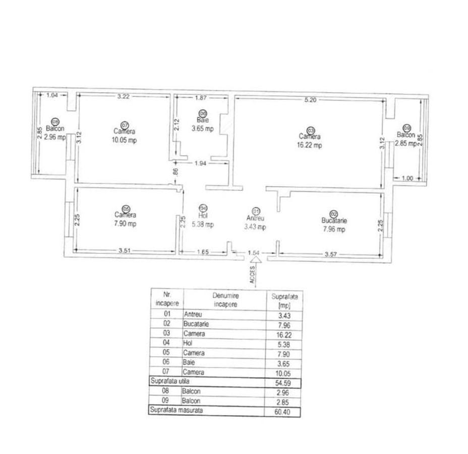 Apartament 3 camere,centrala proprie,boxa,zona Lipovei - 14
