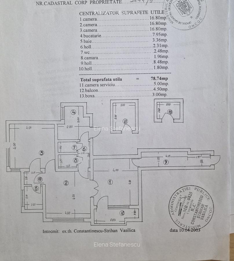 Universitate - Vasile lascar - Apartament 3 camere - centrala termica - 2 gr san - 2