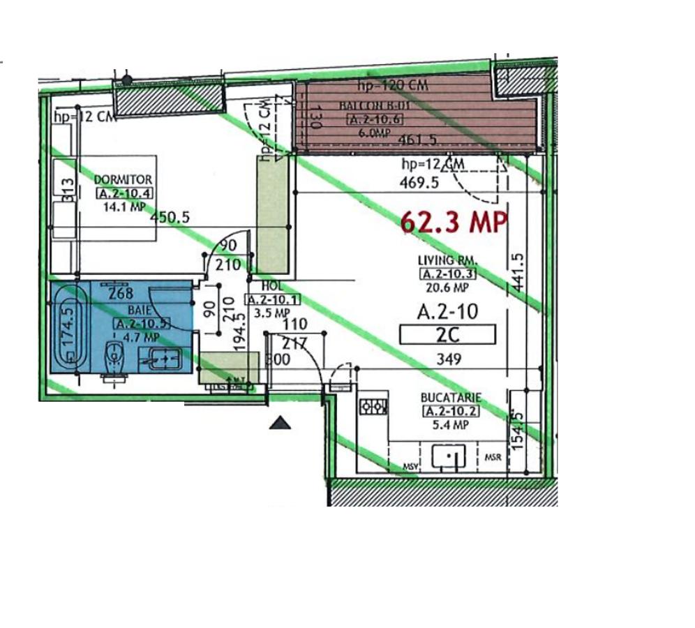 Apartament cu 2 camere semidecomandat în Floreasca - 2