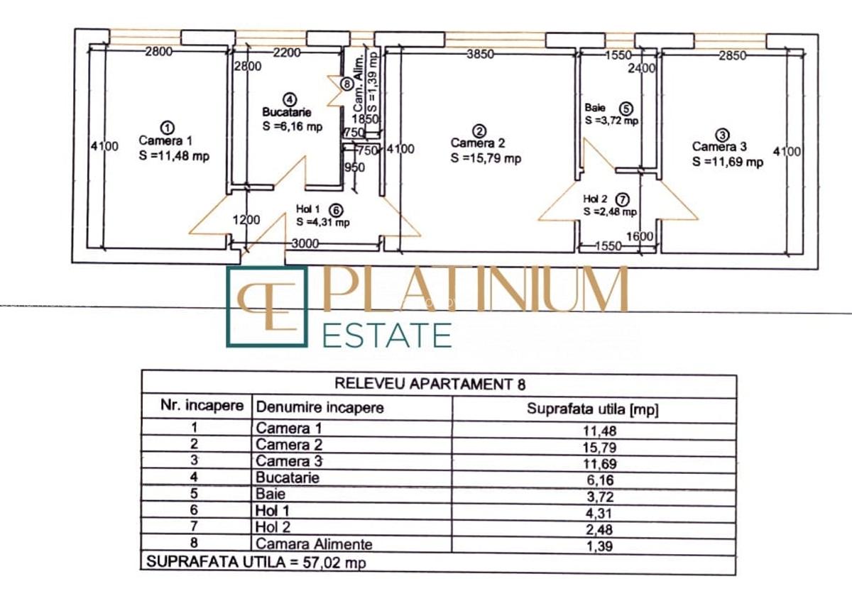P4563 Apartament cu 3 camere, zona Centrala/Piata 700 - 9
