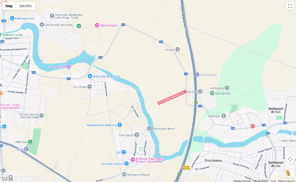 Teren vânzare – 24.415 mp, Ștefăneștii de Jos – Zona locuinte - 6