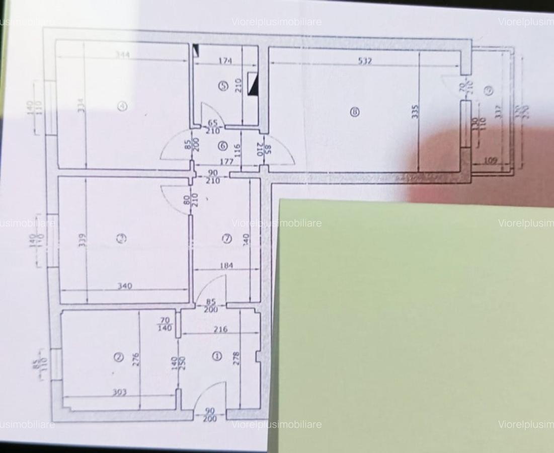 APT. 3 CAMERE, DECOMANDAT, ETAJ 1, SEMIMOBILAT, FARA RISC  MIRCEA CEL BATRAN - 14