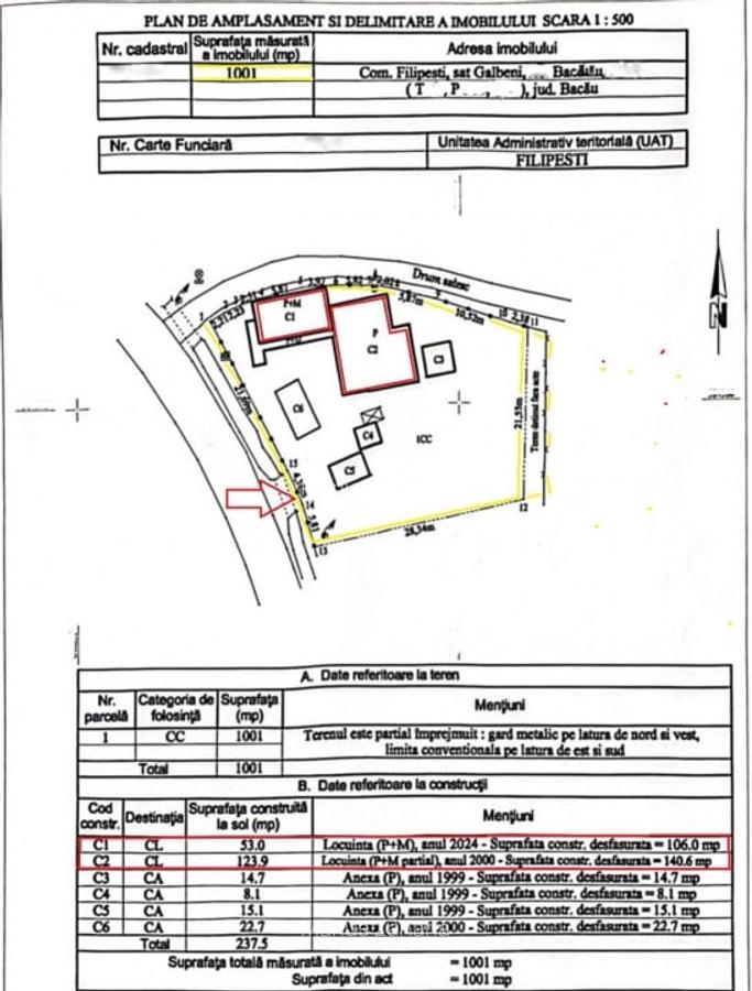 Casa de vanzare Galbeni, com. Filipesti, jud. Bacau - 3