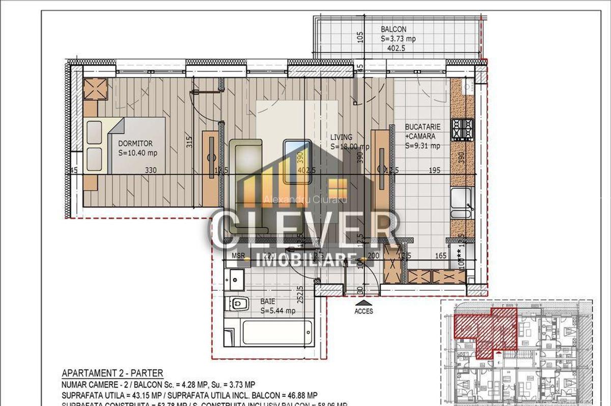 Apartament 2 camere Theodor Pallady Metrou Nicolae Teclu - 1