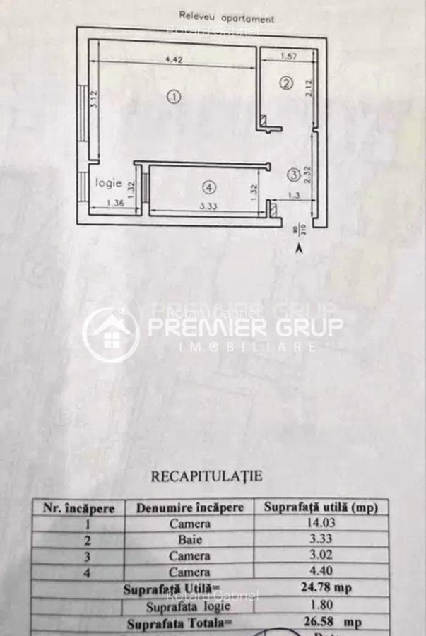 Apartament 1 camera 26mp - Tatarasi - 1