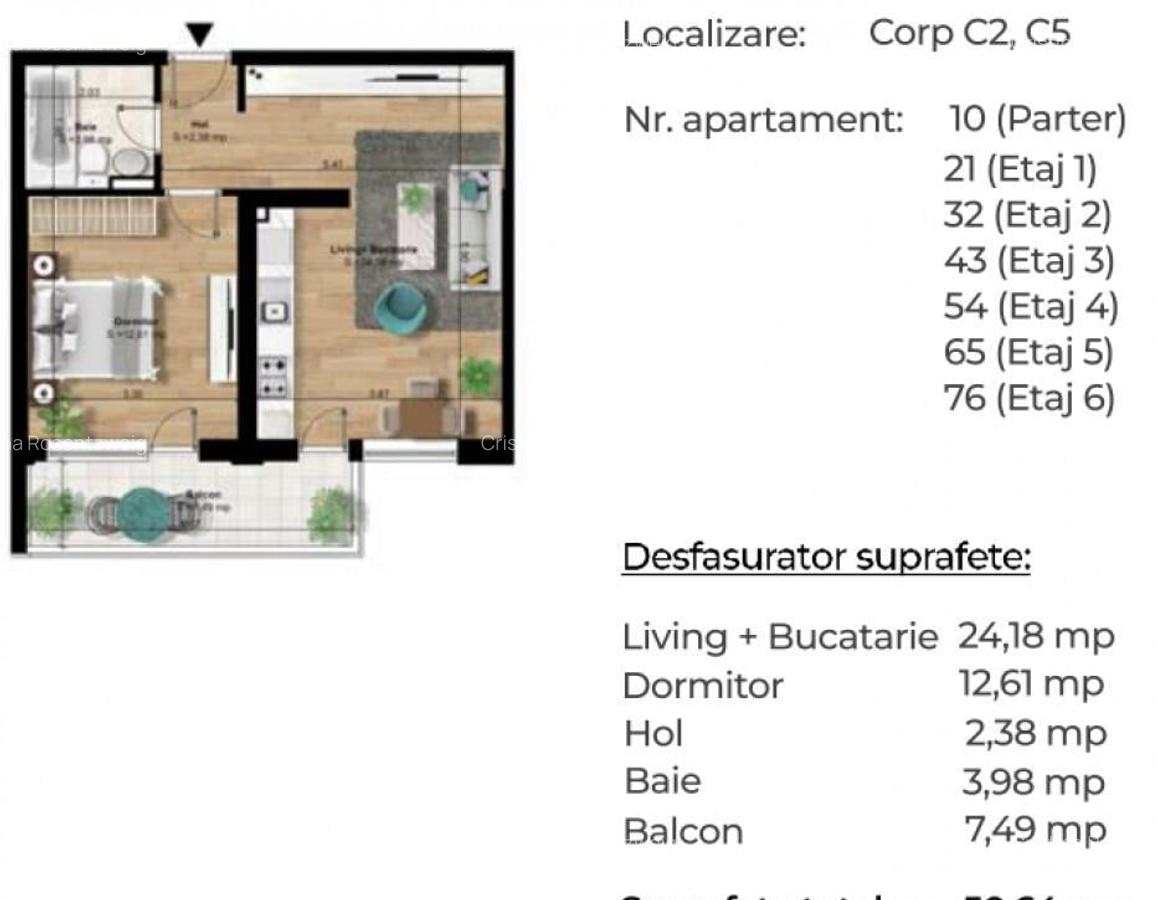 Apartament studio metrou - 1