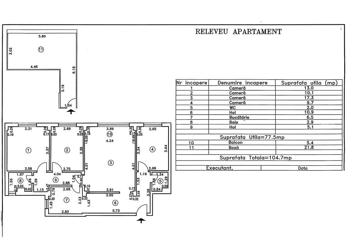 Apartament cu 4 camere decomandat, mobilat în Tomis Nord - 9
