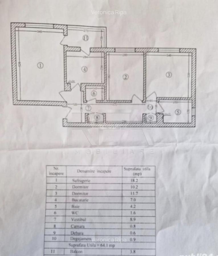 Apartament 3 camere, decomandat, 68mp/Gorjului - 2