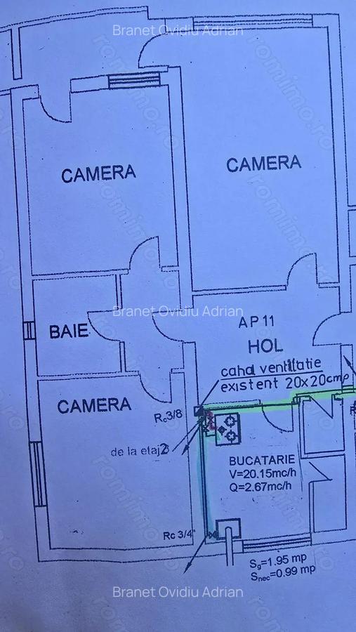 Vand apartament 3 camere decomandat in Deva, zona Titu Maiorescu, etaj 2, suprafata utila 82 mp - 3