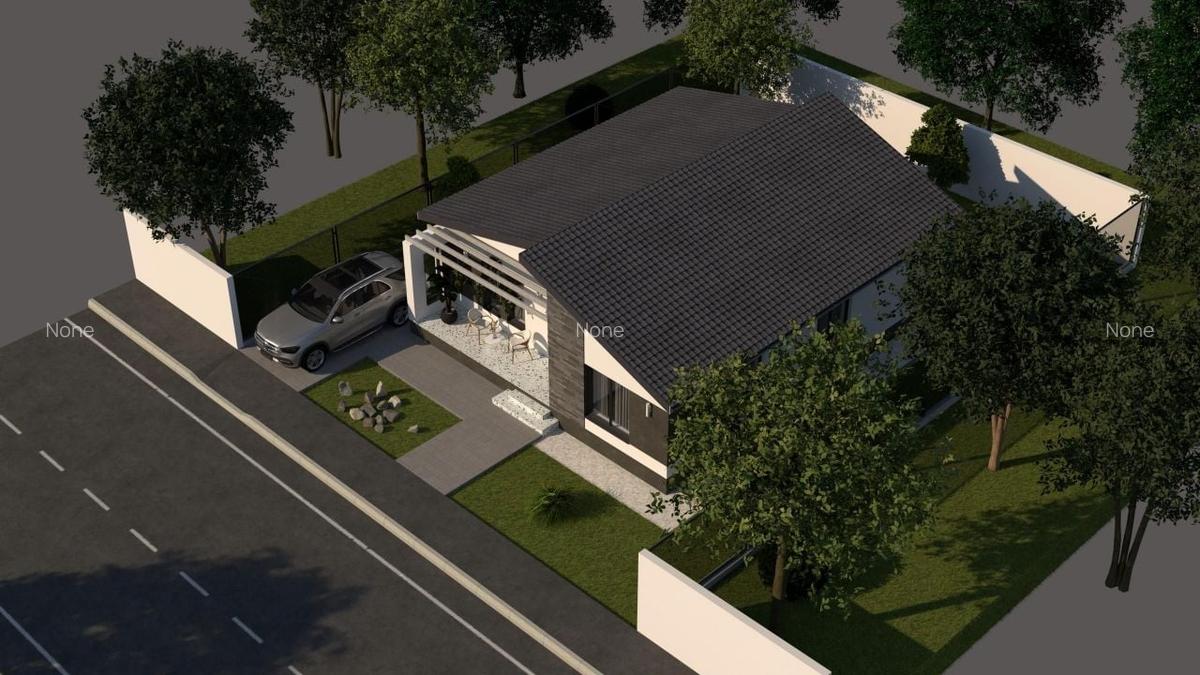 Casa pe parter - 4 camere, teren 350 mp - Vidra - 4