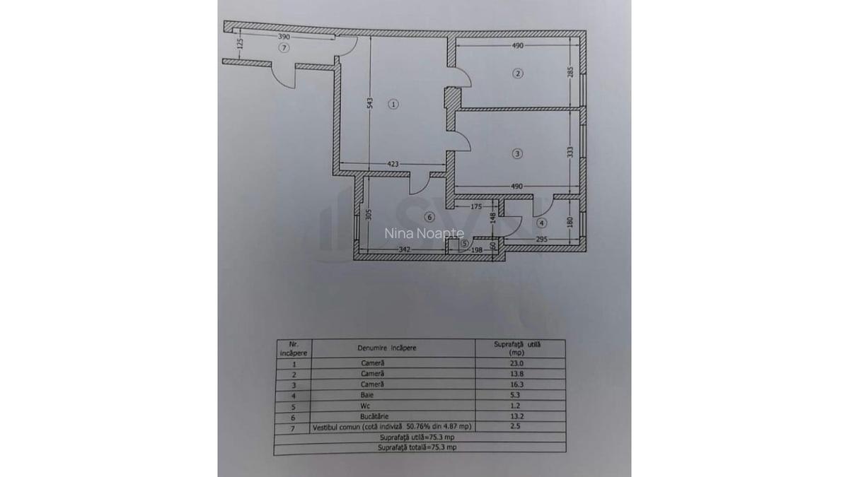 REA1019965 Apartament 3 camere 76mp I ROMANA - 14