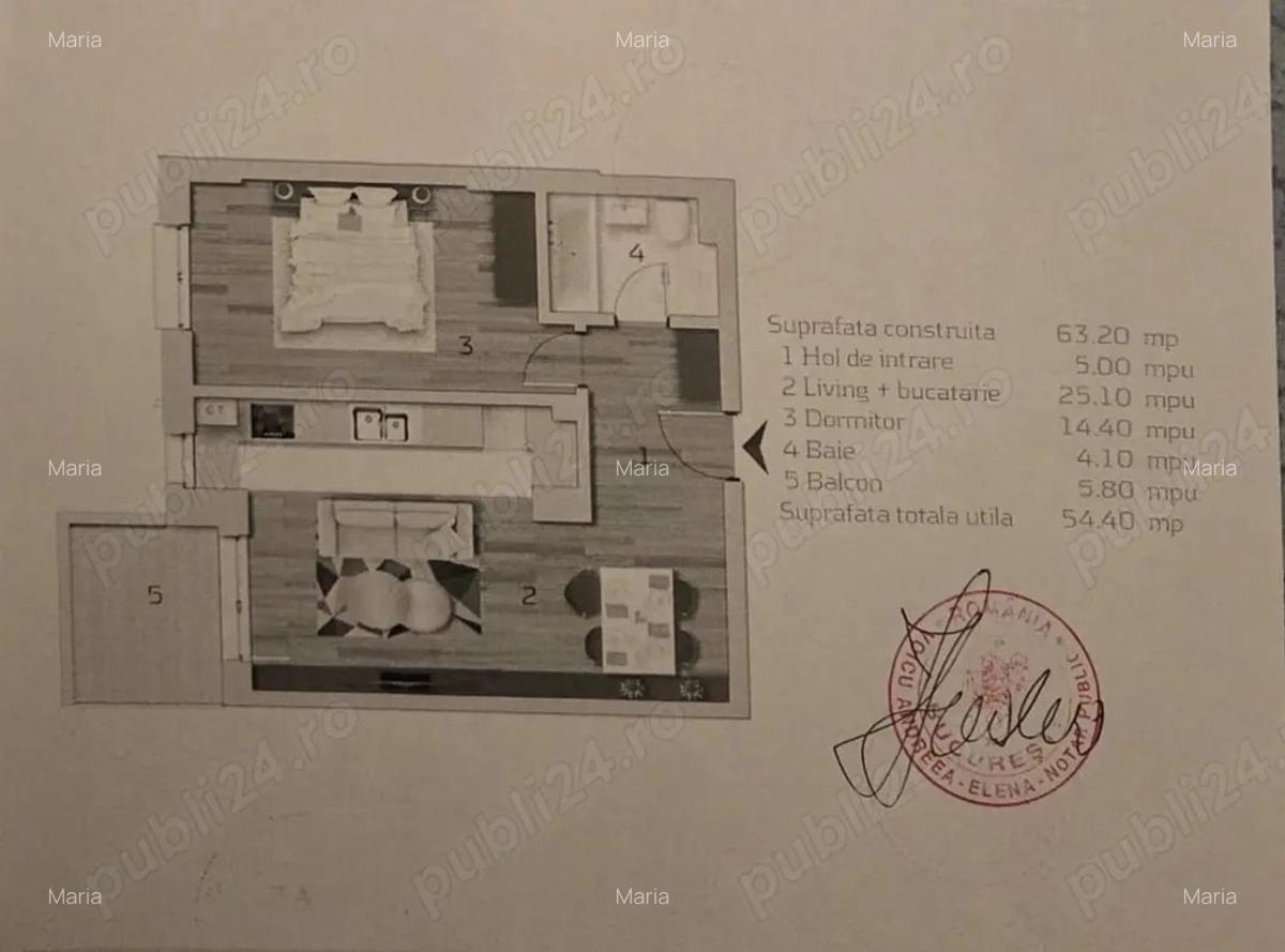 Proprietar, vand apartament 2 camere, Sector 1 - 4