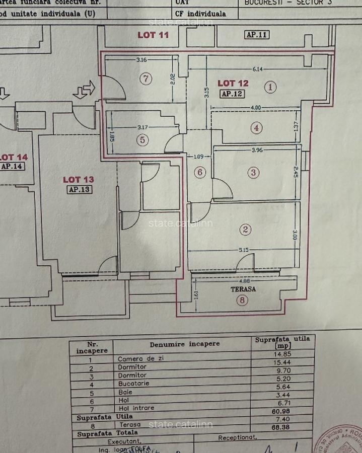 Apartament 3 camere PALLADY TOWERS  Mobilat - 15