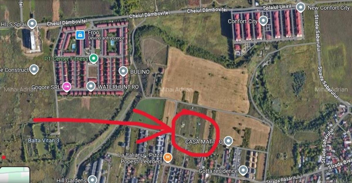Teren intravilan Popesti Leordeni, 500mp, langa case, vile - 1