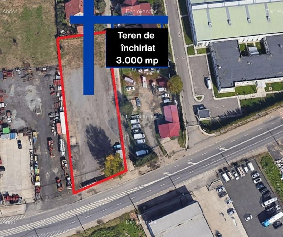 Teren de inchiriat - 3.000 mp+ - la bulevard principal - 1