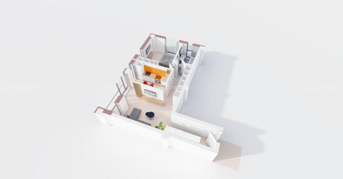 Apartament 2 cam nou 38 m | Comision 0% - 1250 m2 - Pret bun mp Visani - 2