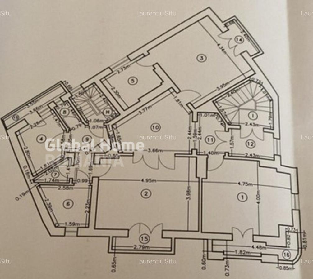 Spatiu birouri - 3 camere | Zona Cismigiu | Et. 2 Cladir - 17