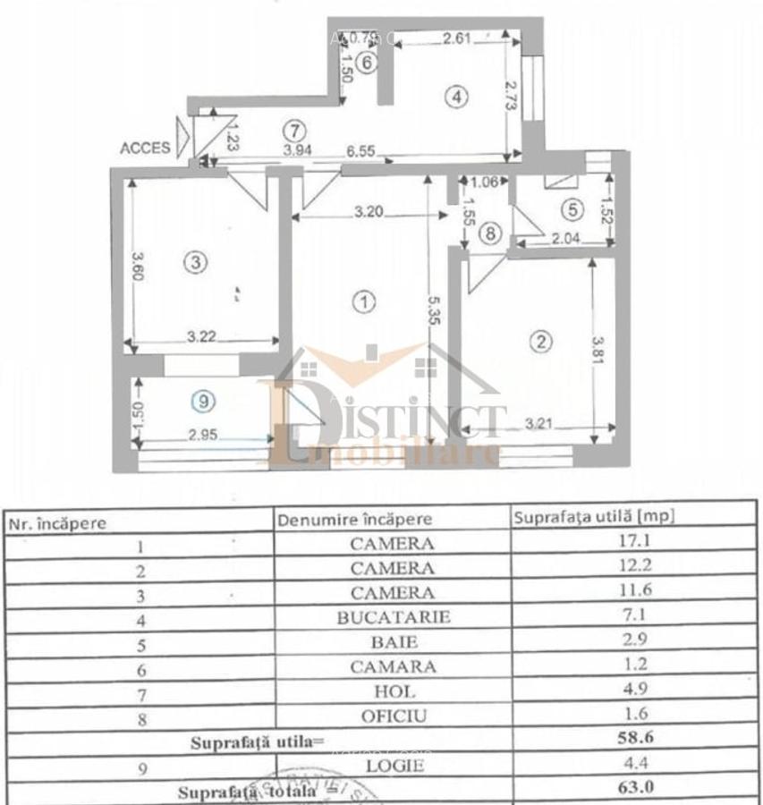 Apartament cu 3 camere în Calea București - 1