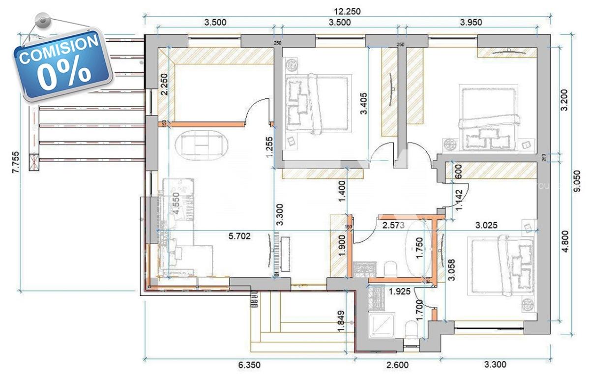 TVA inclus | Case TiP PARTER cu 4 camere in Trivale | Teren 465 mp - 2