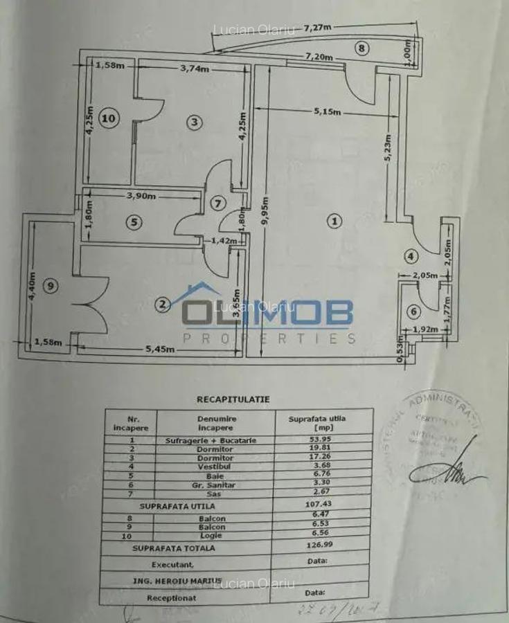 Sisesti - Bucuresti Targoviste-Apartament 3 camere de vanzare etaj 1 - 16