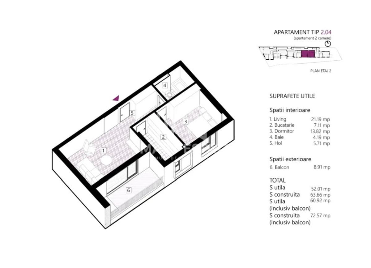 Apartamente 2 Camere - Piata Romana - Comision 0% - 2