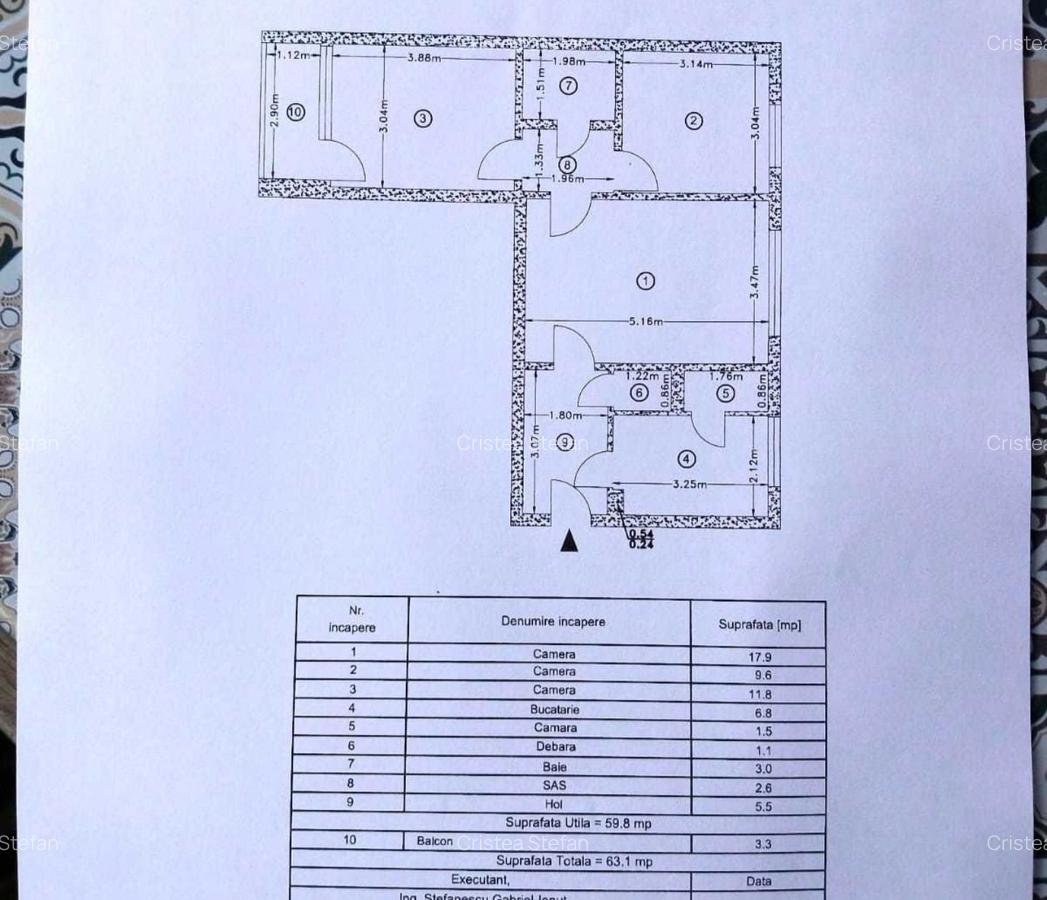 Vanzare apartament 3 camere Titan Codrii Neamtului - 8