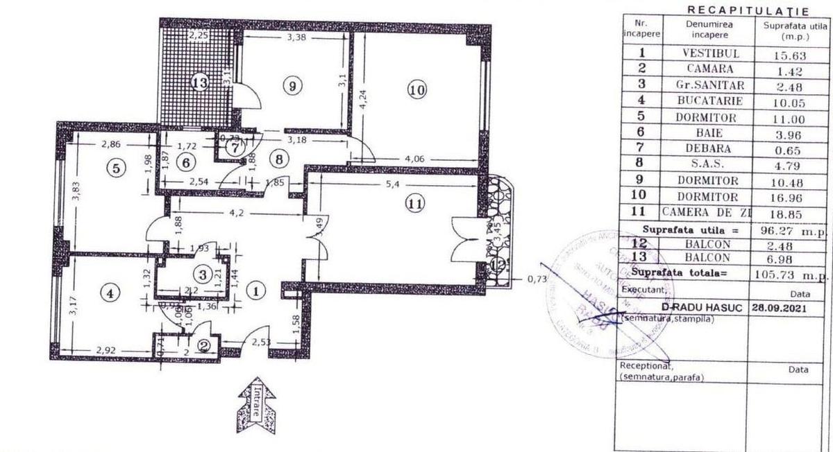 Vanzare apartament 4 camere | Unirii 	?n7?ni | 105mp utili | etaj 1|8 | vedere l - 32