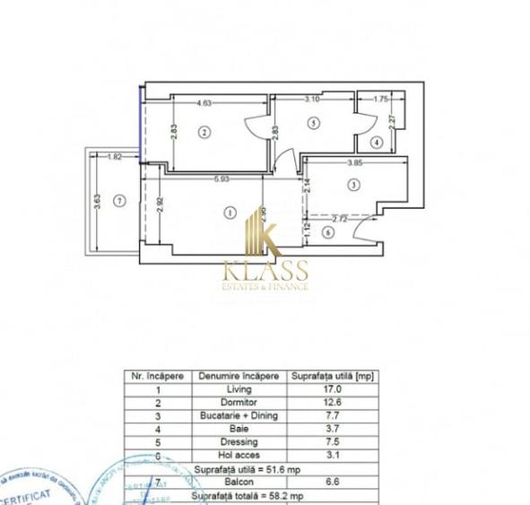 Apartament cu 2 camere decomandat în Floreasca
