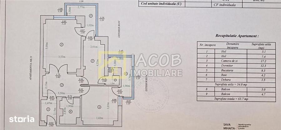 Apartament cu 2 camere decomandat în Unirii