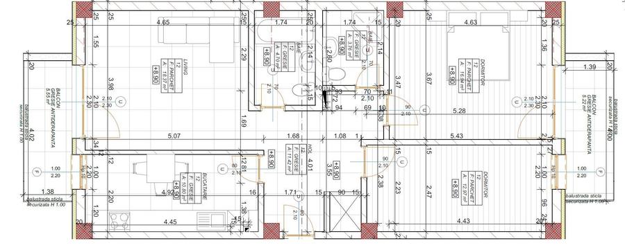 Apartament cu 3 camere decomandat în Soarelui