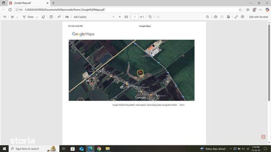 Teren de 10000 mp, în Bărcănești