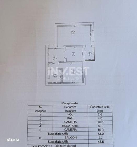 Apartament cu 2 camere decomandat în Canta
